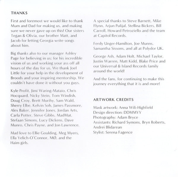 Broods : Evergreen (CD, Album)