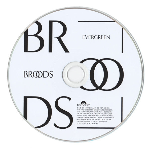 Broods : Evergreen (CD, Album)