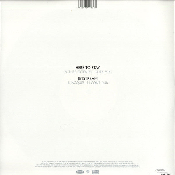 New Order : Here To Stay / Jetstream (12")