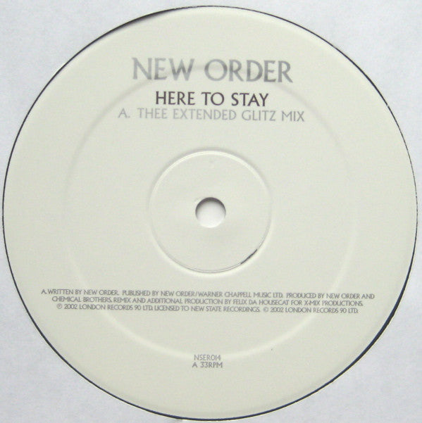 New Order : Here To Stay / Jetstream (12")