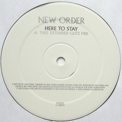 New Order : Here To Stay / Jetstream (12")