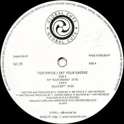Toothpick : Eat Your Greens (12")
