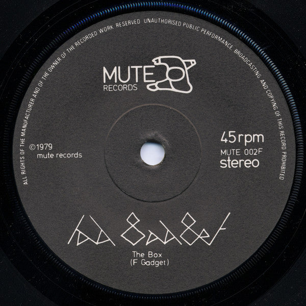 Fad Gadget : Back To Nature / The Box (7", Single)