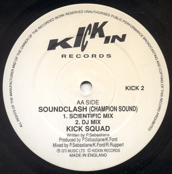 Kicksquad : Sound Clash (Champion Sound) (12")