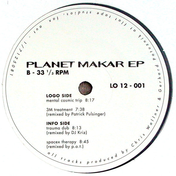 Chris Wallner, Gerhard Potuznik : Planet Makar EP (12", EP)