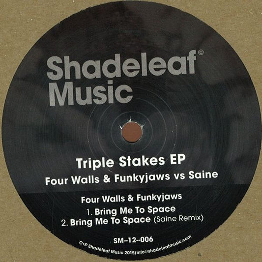 Four Walls (2) & Funkyjaws Vs Saine : Triple Stakes EP (12", EP)