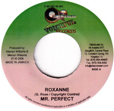 Perfect (5), Candy Man : Roxanne / Fight For Your Rights (7")