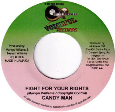 Perfect (5), Candy Man : Roxanne / Fight For Your Rights (7")