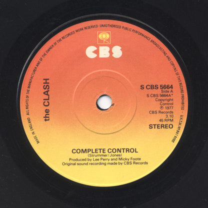 The Clash : Complete Control (7", Single, Cop)
