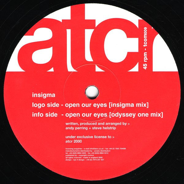 Insigma : Open Our Eyes (12")