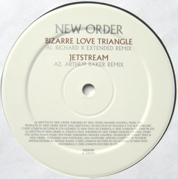 New Order : Bizarre Love Triangle / Jetstream / Shellshock / Thieves Like Us (12")