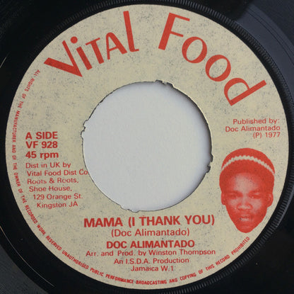 Doc. Alimantado* : Mama (I Thank You) (7")