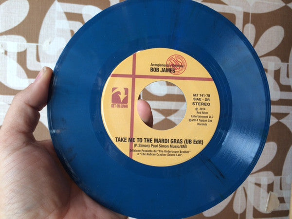 Bob James : Take Me To The Mardi Gras (7", Blu)