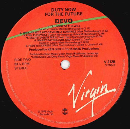 Devo : Duty Now For The Future (LP, Album)