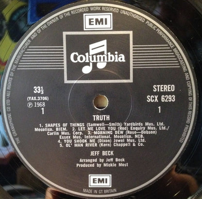 Jeff Beck : Truth (LP, Album, RP)