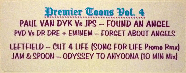Various : Premier Toons Vol. 4 (12", Unofficial, W/Lbl)