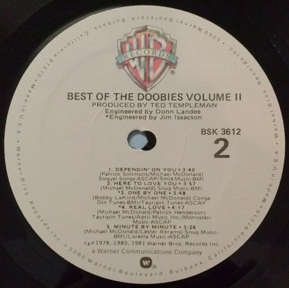 The Doobie Brothers : Best Of The Doobies Volume II (LP, Comp, Spe)