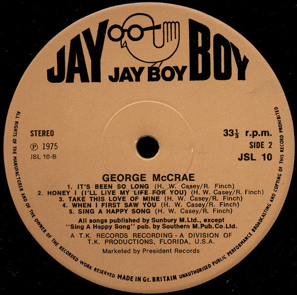 George McCrae : George McCrae (LP, Album)