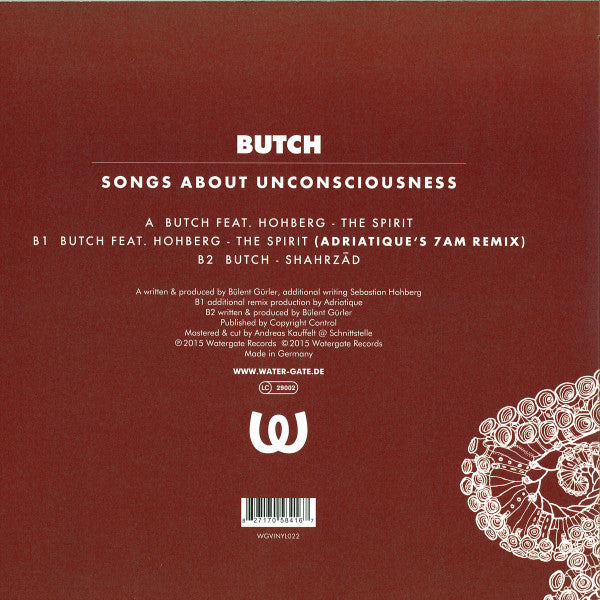 Butch : Songs About Unconsciousness (12", EP)