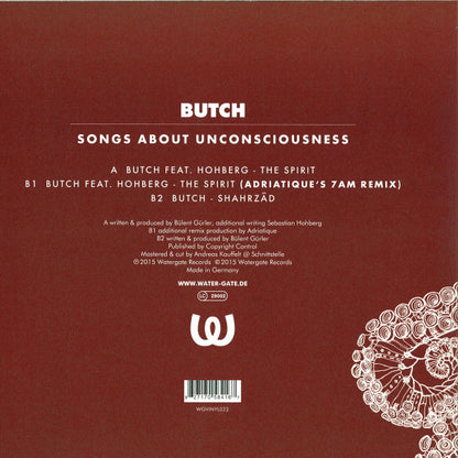 Butch : Songs About Unconsciousness (12", EP)