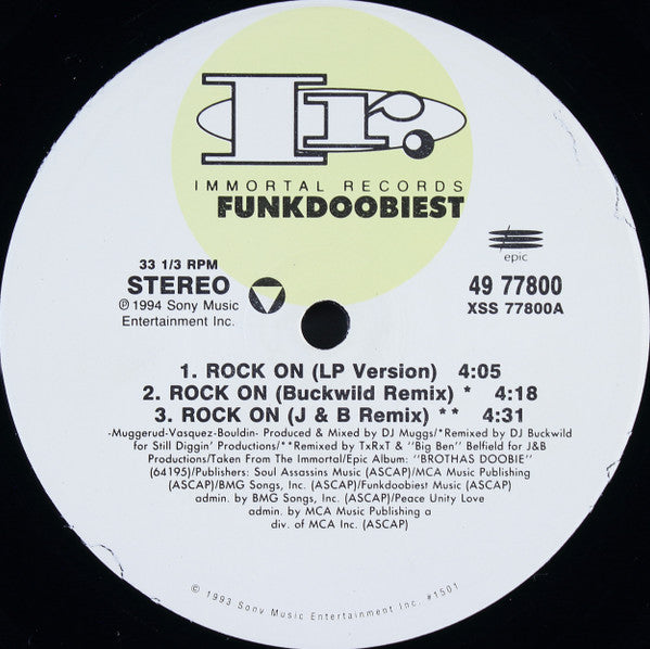 Funkdoobiest : Rock On (12")