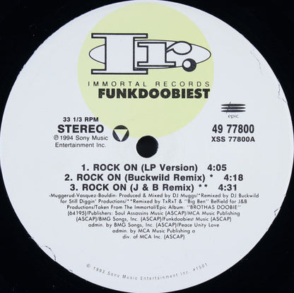 Funkdoobiest : Rock On (12")