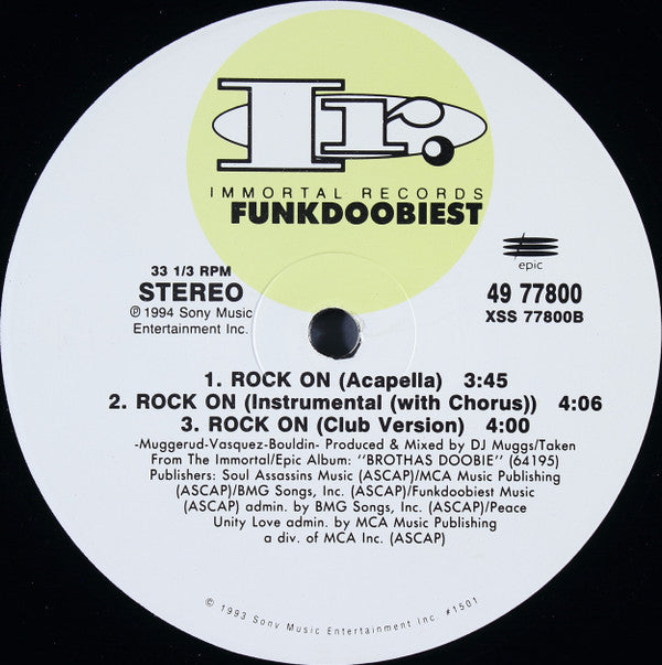 Funkdoobiest : Rock On (12")