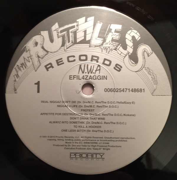 N.W.A* : Efil4zaggin (LP, Album, RE, 180)
