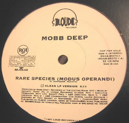 Mobb Deep : Rare Species (Modus Operandi) (12", Promo)