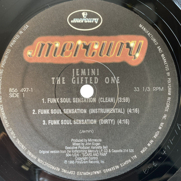 Jemini The Gifted One : Funk Soul Sensation (12")