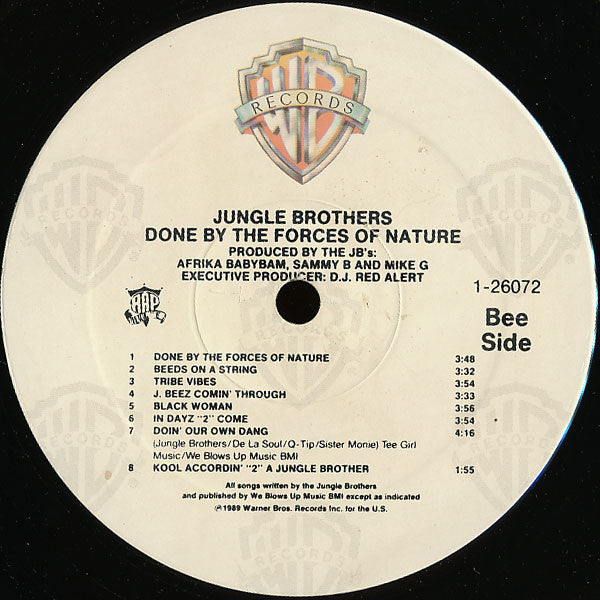 Jungle Brothers : Done By The Forces Of Nature (LP, Album)