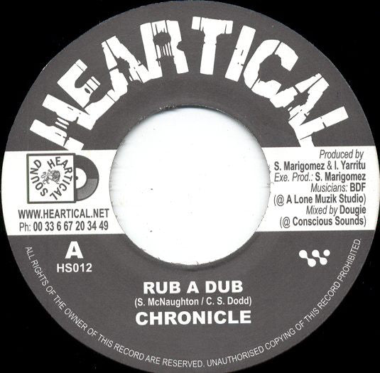 Chronicle (2) : Rub A Dub (7")