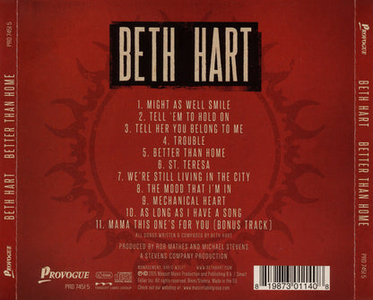 Beth Hart : Better Than Home (CD, Album, Dlx)