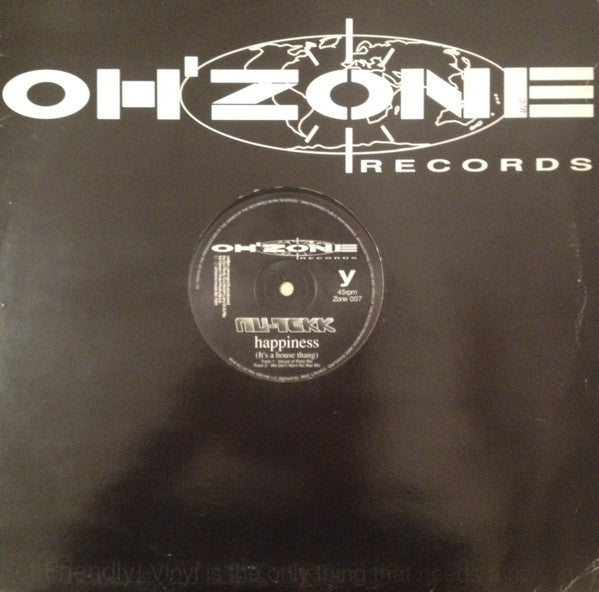 Nu-Tekk : Happiness (It's A House Thang) (12")