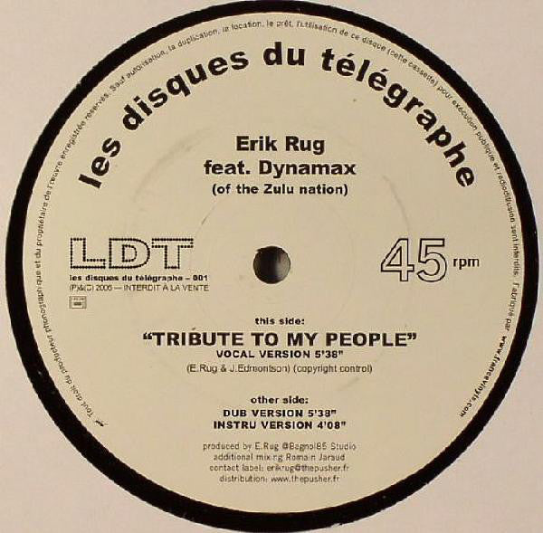Erik Rug : Tribute To My People (12")