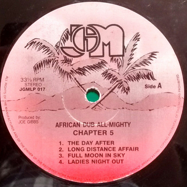 Joe Gibbs & The Professionals : African Dub Chapter Five (LP, Album)