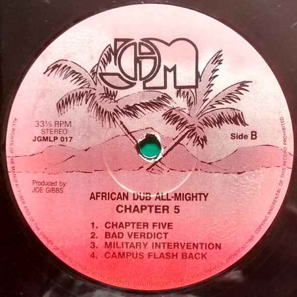 Joe Gibbs & The Professionals : African Dub Chapter Five (LP, Album)