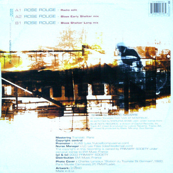 St Germain : Rose Rouge (12")