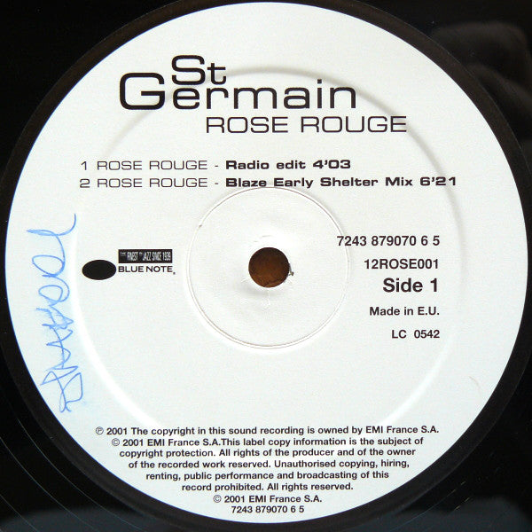 St Germain : Rose Rouge (12")