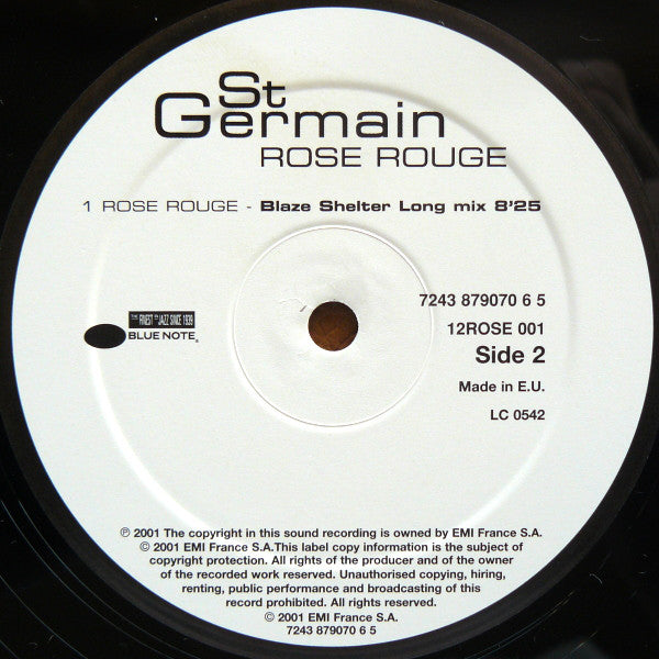 St Germain : Rose Rouge (12")