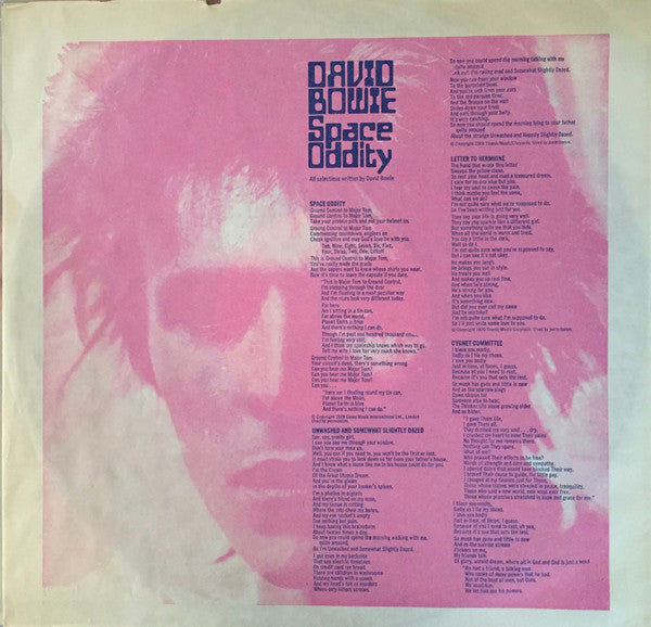 David Bowie : Space Oddity (LP, Album, RE)