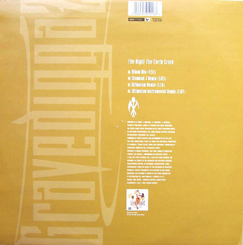 Gravediggaz : The Night The Earth Cried (12")
