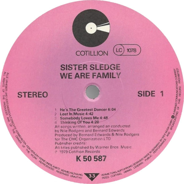 Sister Sledge : We Are Family (LP, Album, RE)