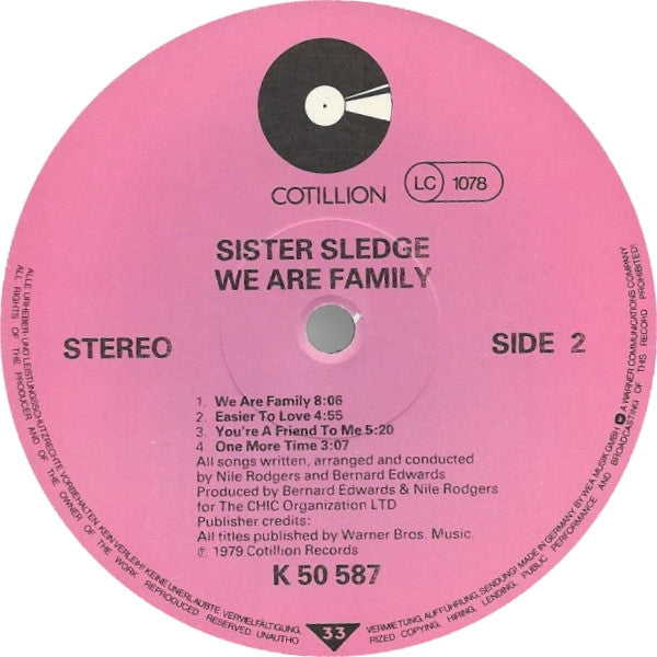 Sister Sledge : We Are Family (LP, Album, RE)