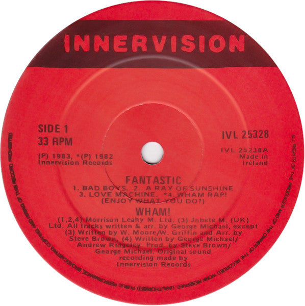 Wham! : Fantastic (LP, Album)