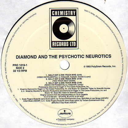 Diamond* And The Psychotic Neurotics : Sally Got A One Track Mind (12", Promo)