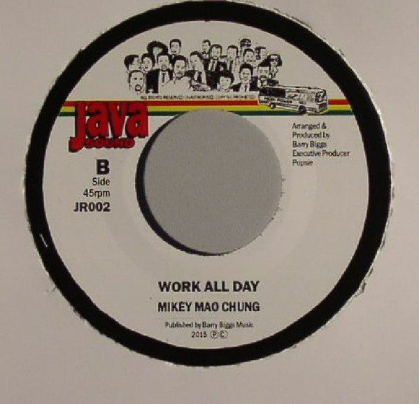 Dennis Brown & Barry Biggs / Mikey Chung : Work All Day (7")