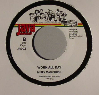 Dennis Brown & Barry Biggs / Mikey Chung : Work All Day (7")