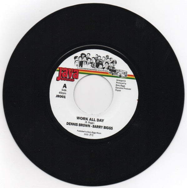 Dennis Brown & Barry Biggs / Mikey Chung : Work All Day (7")