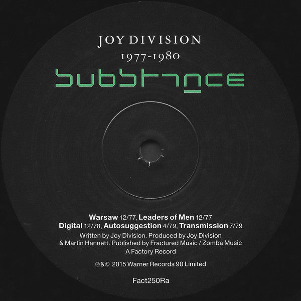 Joy Division : Substance (2xLP, Comp, RE, RM, 180)
